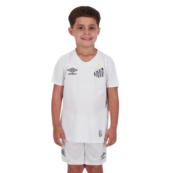 Conjunto Infantil Santos I 2024/25 Torcedor - Branco