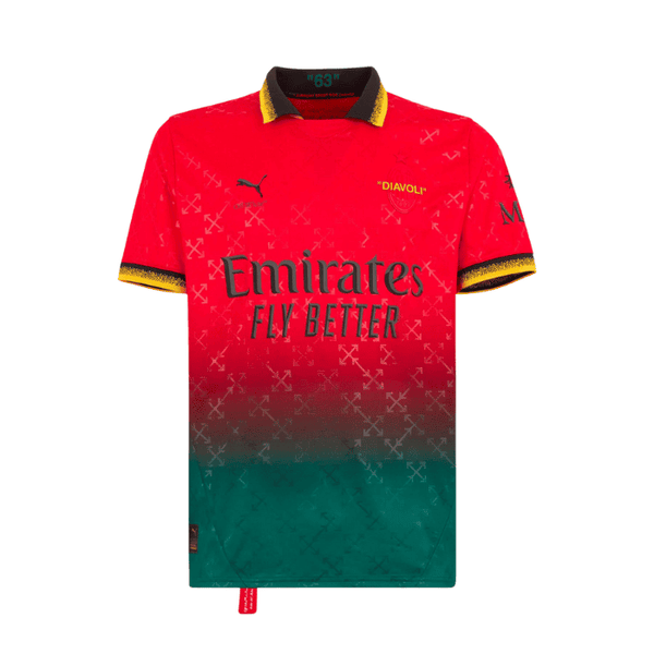 Camisa AC Milan IIII 2025/26 Masculina X Off-White Terra dos sonhos
