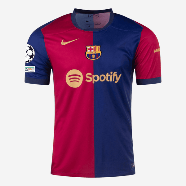 Camisa Barcelona Home 2024/25 - Azul e Vermelha