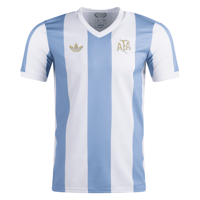 Camisa Argentina Edição Especial 50 Anos - Azul e Branca