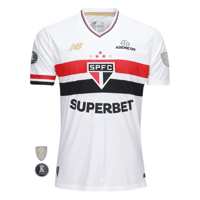 Camisa São Paulo I 2025/26 New Balance Masculina - Branca