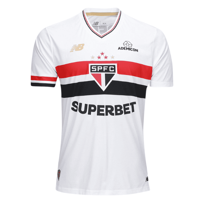 Camisa São Paulo I 2025/26 New Balance Masculina - Branca
