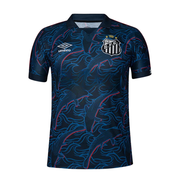 Camisa Santos III 23/24 Torcedor Masculina - Azul