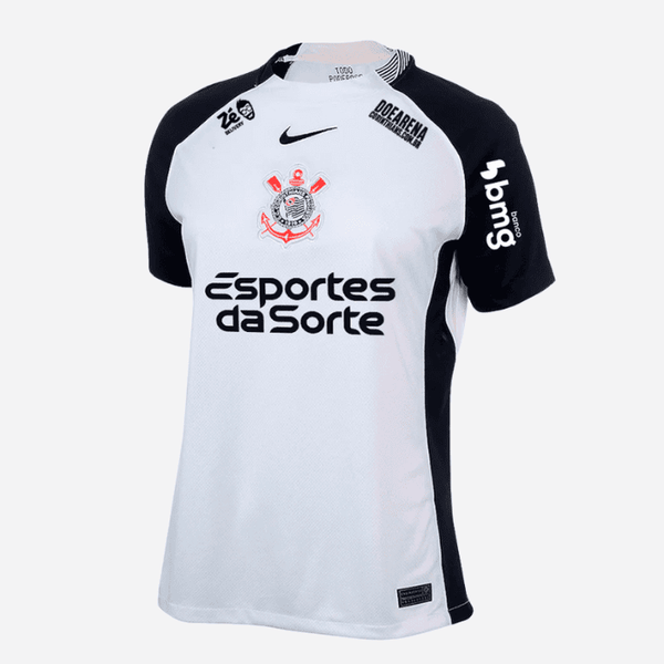 Camisa Feminina Corinthians 2025/26 I Com Patrocínios