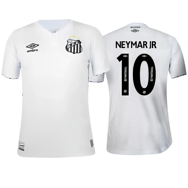 Camisa Santos I 2024/25 Neymar #10 Torcedor Masculina - Branco