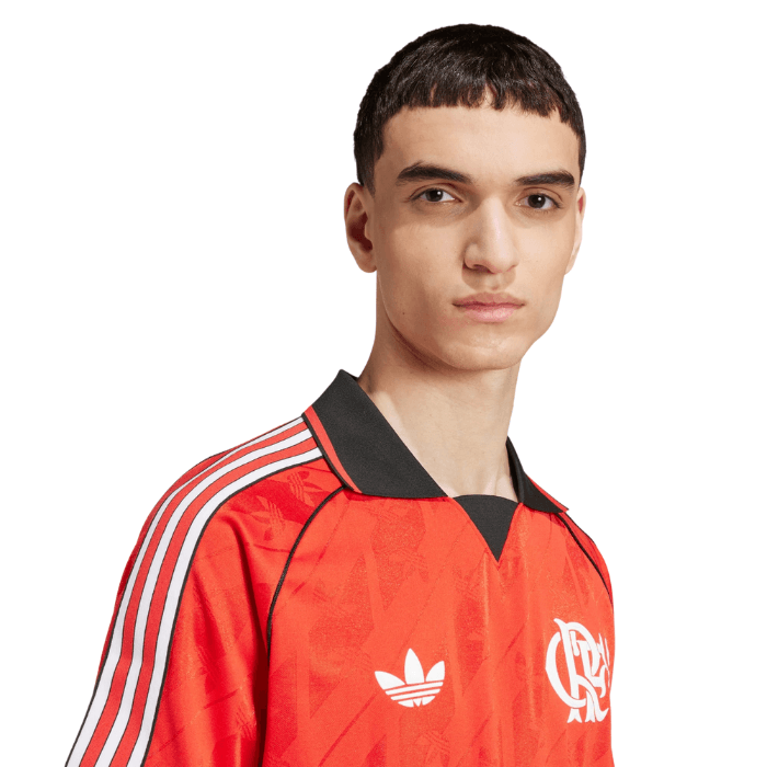 Camisa Flamengo Lifestyler Flamengo Polo 2024/25 - Vermela e preta