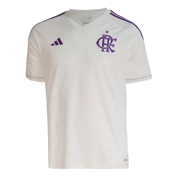 Camisa Flamengo Goleiro 23/24 - Branca e Roxa
