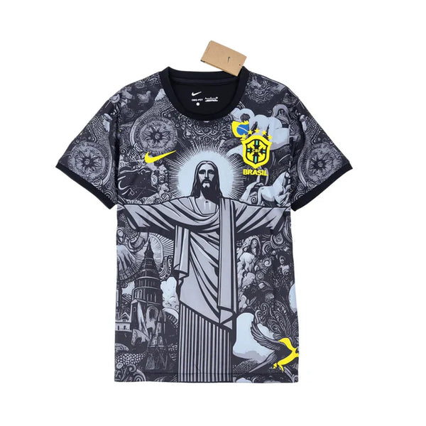 Camisa do Brasil Preta Cristo Redentor 2024 Unissex